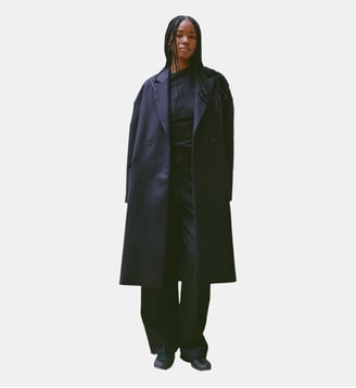 Manteau classique Caspa - Noyoco - Midnight blue