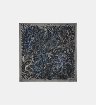 Foulard Billie Snakes 135 - Zadig&Voltaire - Gris medium