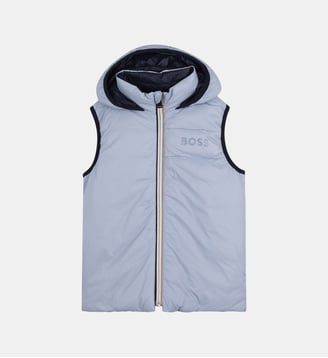 Doudoune réversible - BOSS Kidswear - Bleu délavé