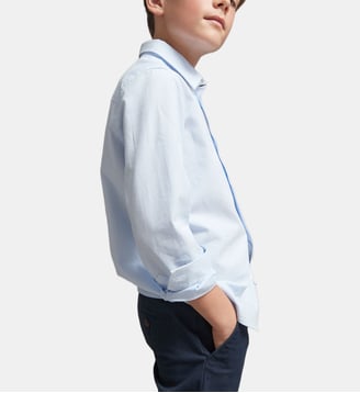 Chemise rayée - Cyrillus - Blanc clair raye