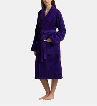 Peignoir de bain long en coton - Ralph Lauren Home - Purple chalet