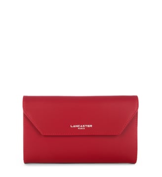 Portefeuille Constance en cuir - Lancaster - Rouge