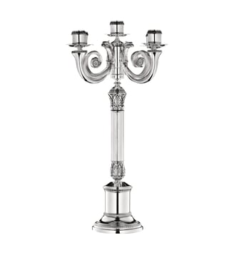 Candélabre 5 bougies en métal argenté - MALMAISON - Christofle - Argent