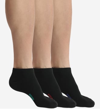 Lot de 3 Paires de Socquettes Courtes Basique Coton - Dim - Noir