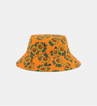 Bob réversible en coton - Kenzo Kids - Vert foncé