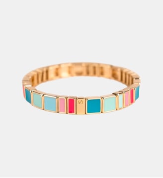 Bracelet facettes carrées serties - Simone à Bordeaux - Bleu