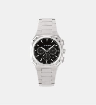 Montre Ethan Noir XKB1014IN\2 - Louis Pion - Argenté