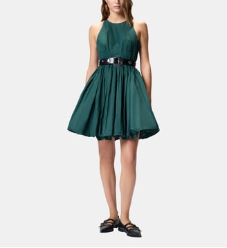 Robe longue en dentelle effet patchwork Pinko