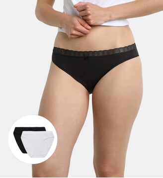 Lot de 2 culottes Fashion - Dim - Noir et blanc