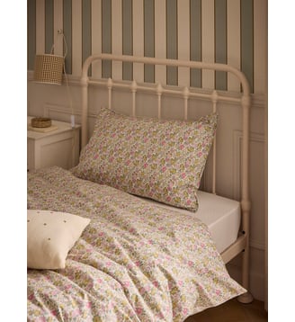 Taie d'oreiller Tissu Liberty "Clare Rich" - Cyrillus - Écru