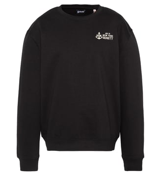 Sweatshirt col rond - Schott - Noir