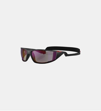 Lunettes de soleil Rectangulaire PS A04S - Prada Linea Rossa - Noir mat