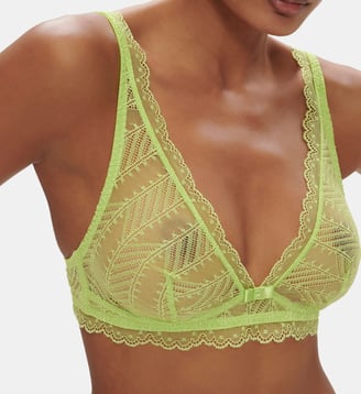 Soutien-gorge triangle Canopée en dentelle - Simone Pérèle - Vert