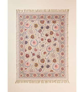 Tapis Flore en coton - Taille M - Cyrillus - Imprimé fleurs