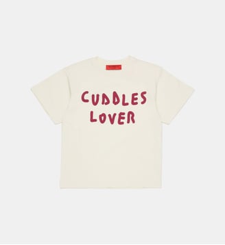 T-shirt à imprimé Cuddles Lover - MAX&Co. - Blanc cassé