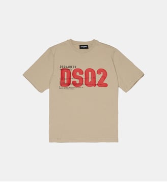 T-shirt avec logo DSQ2 imprimé - Dsquared2 - Gris moyen