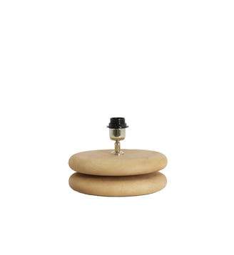 Pied de Lampe Eboli - Brun - Ø25x9cm - Light & Living - Naturel