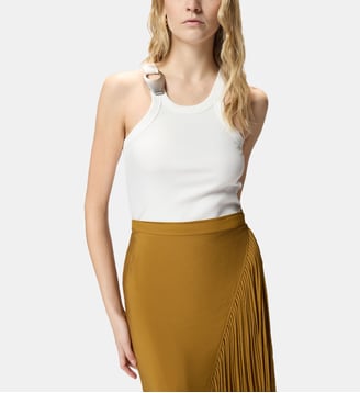 Débardeur à boucle pendentif - Pinko - Blanc