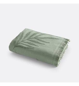 Maxi drap de bain éponge bouclette 500 g/m2 - La Redoute Interieurs - Vert sauge