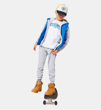 Sweat-shirt zippé à capuche - Timberland - Gris chiné