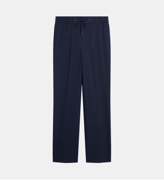 Pantalon droit dos élastiqué et lien - MYRA - Gerard Darel - Marine