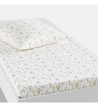 Drap-housse coton biologique - La Redoute Interieurs - Imprimé fleurs