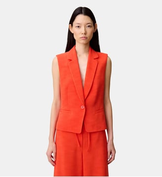 Veste tailleur sans manches Claudie Pierlot