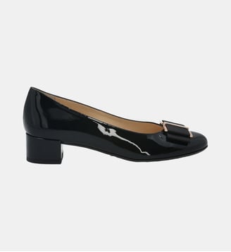 Escarpin padova - cuir vernis - Manfield - Noir