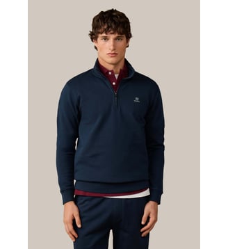Sweat En Coton À Demi-Zip Avec Logo - Hackett London - Old navy