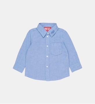 Chemise à manches longues avec logo - Diesel Kids - Bluette légère