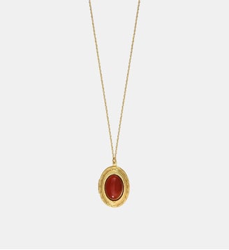 Collier ovale eden n°11 - Caroline Najman - Rouge