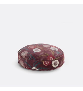 Coussin de sol velours Ø50 cm - La Redoute Interieurs - Multicolore