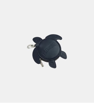 Porte monnaie tortue en cuir - Vilebrequin - Bleu marine