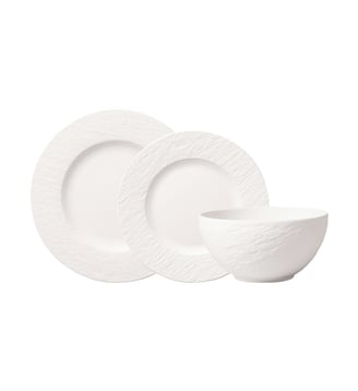Ensemble d’assiettes, 12 p., 4 personnes - Villeroy & Boch - Blanc