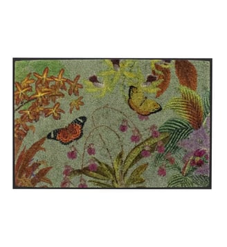 Tapis decor caoutchouc & nylon - Garnier Thiebaut - Gris