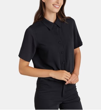 chemise blousante - Agnès b. - Noir