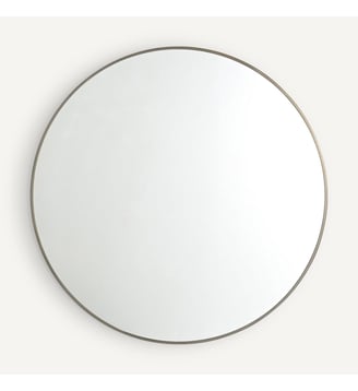 Miroir métal acier laiton vieilli Ø100 cm Caligone AM.PM
