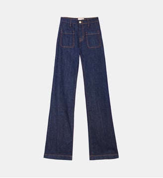Jeans flare uni SONNY - La Petite Etoile - Brut