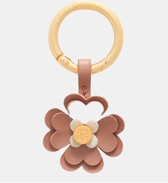 Charm en cuir - TREFLE - Gerard Darel - Nude et blanc