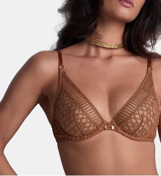 Soutien gorge Triangle avec armatures - Aubade - Doré