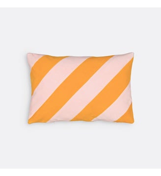 Housse de coussin 60 x 40 cm en velours - La Redoute Interieurs - Jaune et marron