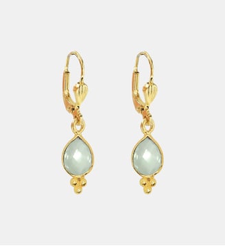 Boucle d'oreille THALIA - Nilaï - Bleu clair
