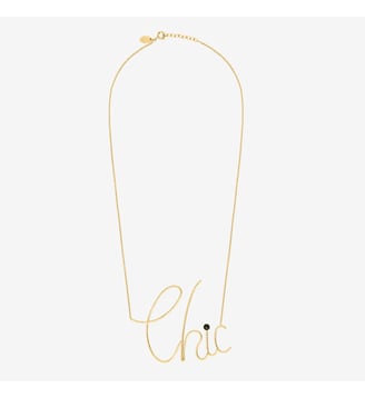 Collier doré chic - bling xxl - Caroline Najman - Noir