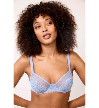 Soutien-gorge corbeille Rétro Chic bleu - Maison Lejaby - Frisson