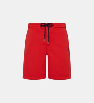 Bermuda en coton stretch Tortue - Vilebrequin - Coquelicot