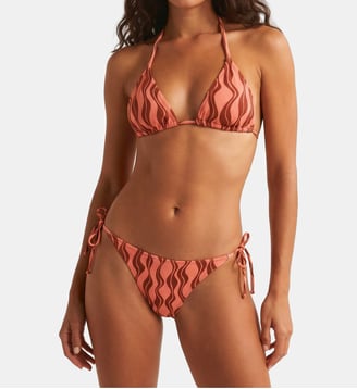 Bas de bikini classique à nœud Stromboli - Robin Collection - Multicolore