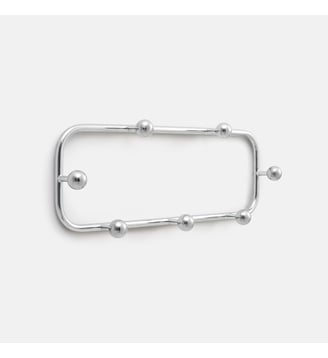 Patère murale design chromée 7 crochets - La Redoute Interieurs - Coloris chrome