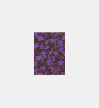 Écharpe ibrea - Motif floral - Caroll - Marron foncé