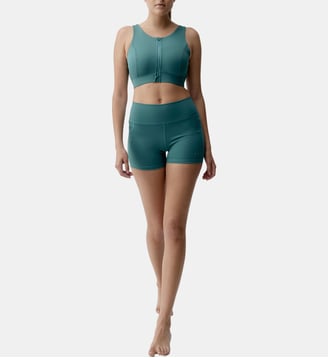 Short de sport Eider Avec poches - Born Living Yoga - Bleu sarcelle