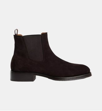 Chelsea Boots en croûte de cuir Sandro